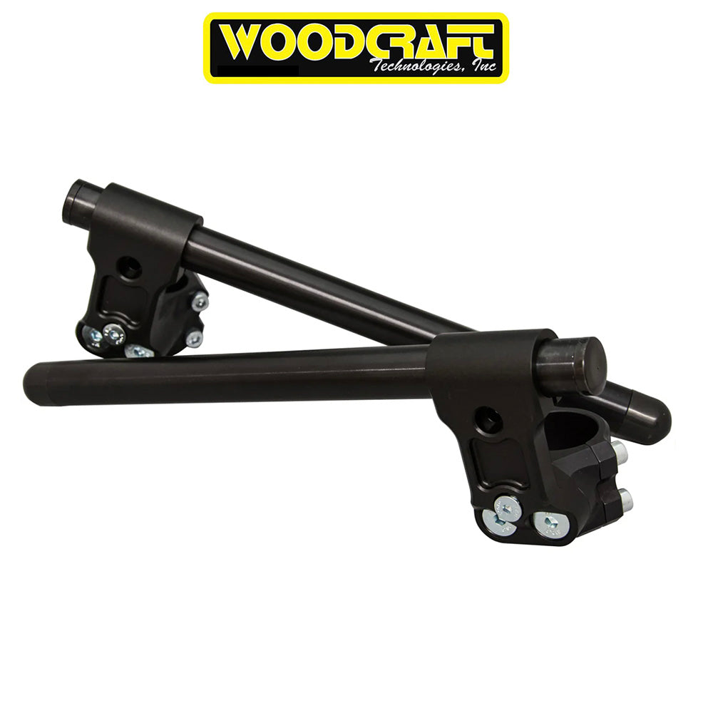 カワサキ Ｎｉｎｊａ ４００用 ウッドクラフト製 ライザー クリップオン(ブラック) 長さ30.48cm　Woodcraft Riser Clipon for Kawasaki Ninja 400,500 41mm (消費税、送料込み)