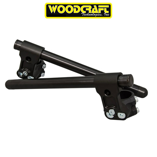 カワサキ Ｎｉｎｊａ ４００用 ウッドクラフト製 ライザー クリップオン(ブラック) 長さ30.48cm　Woodcraft Riser Clipon for Kawasaki Ninja 400,500 41mm (消費税、送料込み)