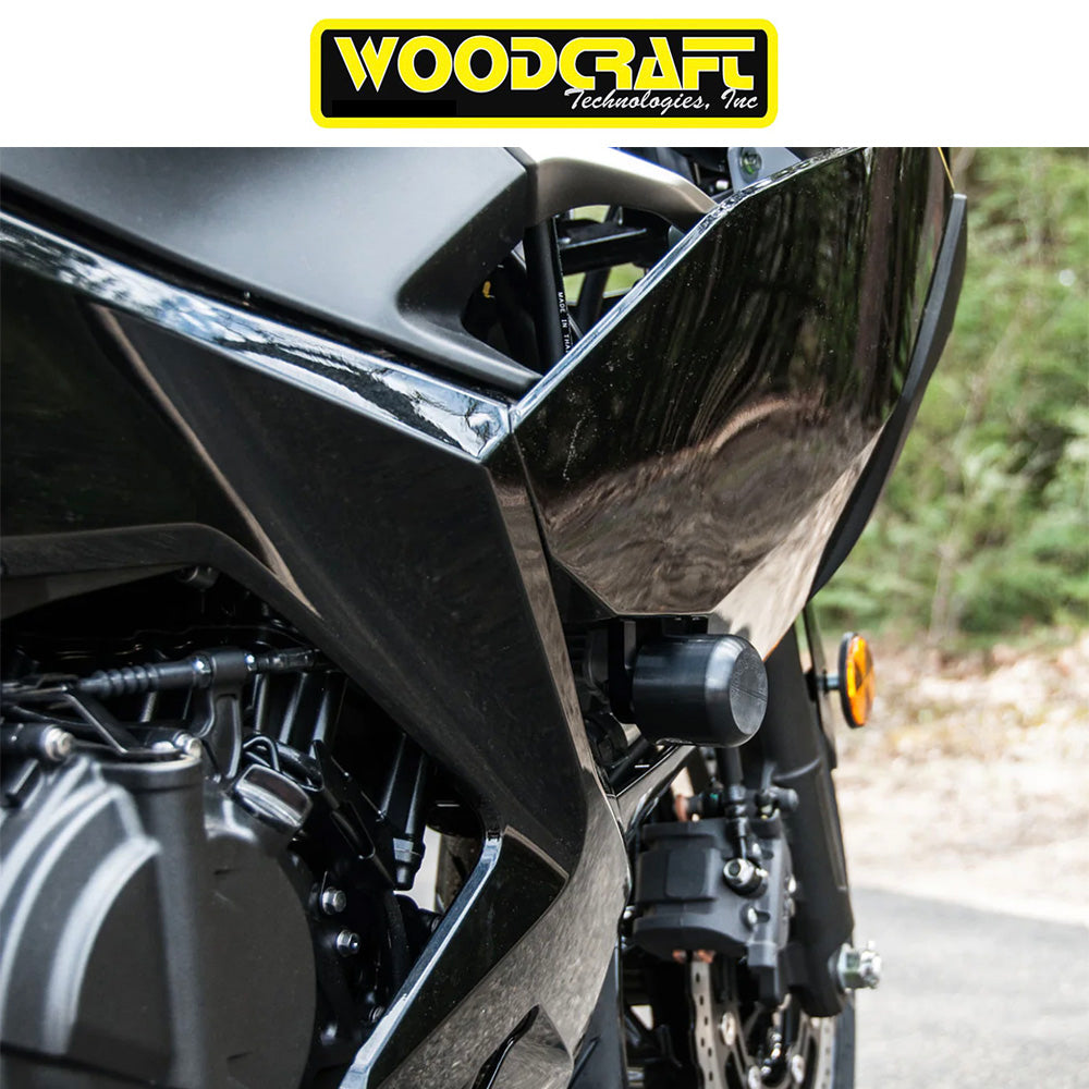 2018-2023年式 カワサキ Ｎｉｎｊａ ４００用 ウッドクラフト製 フレームスライダーキット 公道用（カット必要なし）　Woodcraft 50-0144S 2018-23 Kawasaki Ninja400, 2019-23 Z400, Ninja500 Frame Slider Kit - Street (No Cut) (消費税、送料込み)