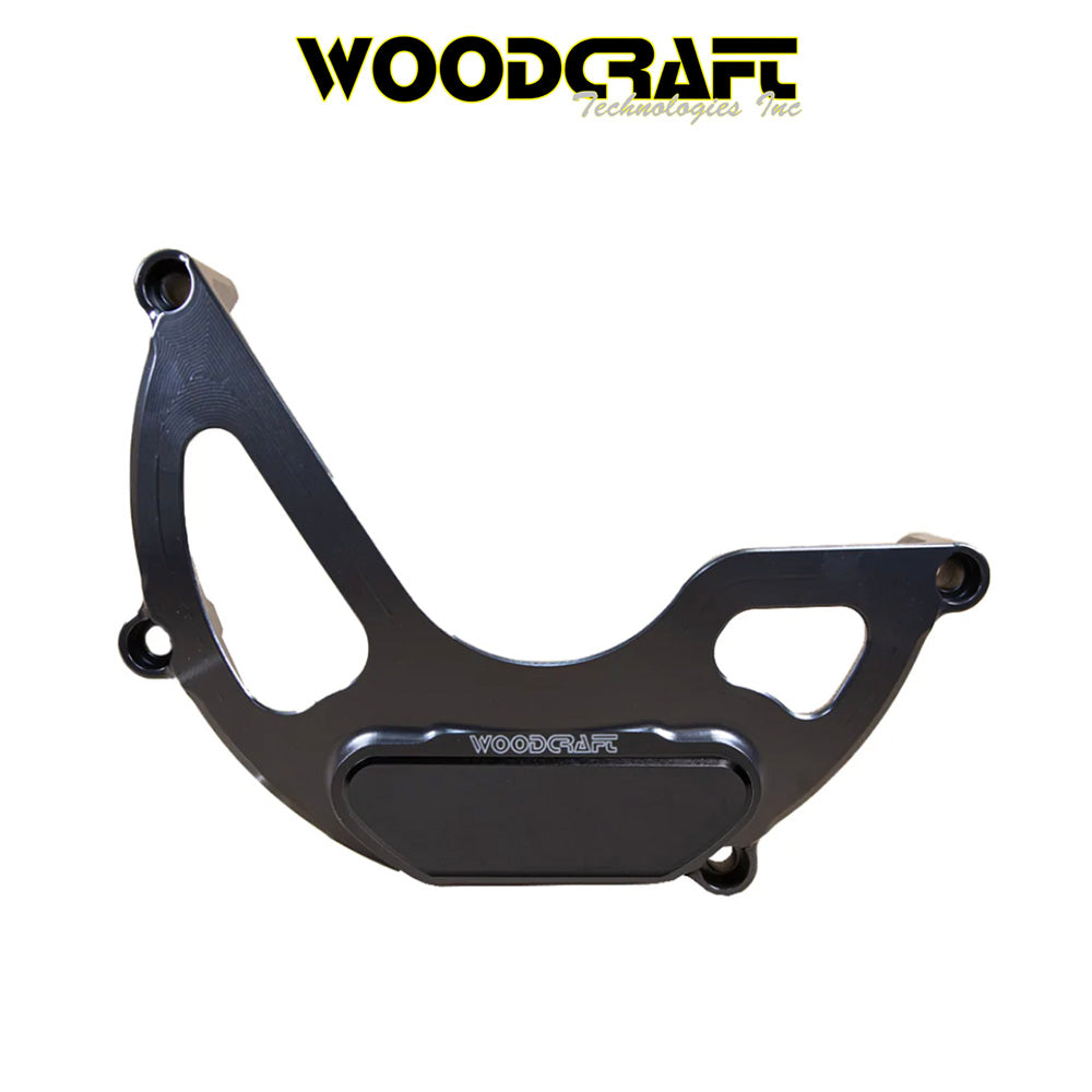2021-2025年式 アプリリア RS660用 ウッドクラフト製スキッドプレート付きステーターカバープロテクター　Woodcraft 60-0760LB Aprilia RS660 LHS Stator Cover Protector w/ Skid Plate (消費税、送料込み)
