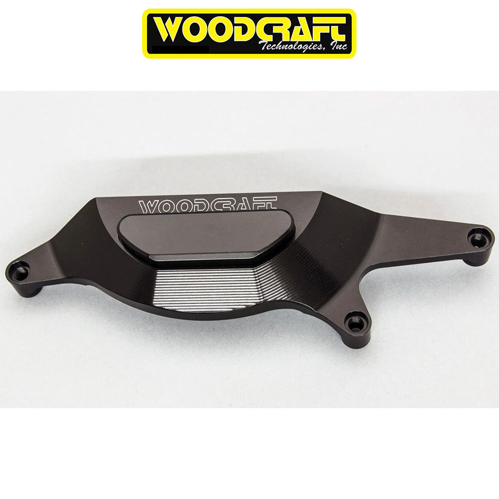 2018-2023年式 カワサキ Ｎｉｎｊａ ４００用 ウッドクラフト製 スキッドプレート付きクラッチカバープロテクター　Woodcraft 60-0144RC 2018-23 Kawasaki Ninja400, 2019-23 Z400, Ninja500 RHS Clutch Cover Protector w/ Skid Plate (消費税、送料込み)