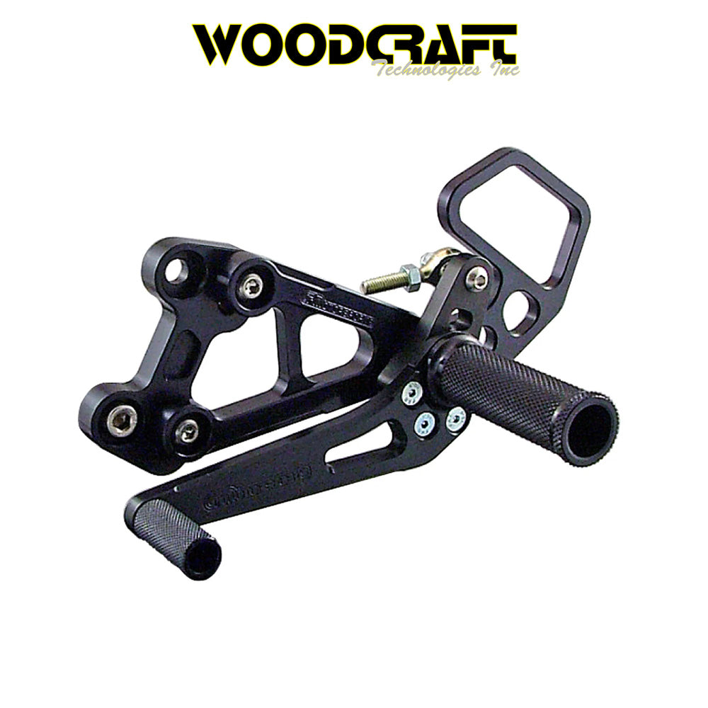 2007-2025年式 ホンダ ＣＢＲ６００ＲＲ用 ウッドクラフト製シフトペダル付きリアセット　Woodcraft 05-0338 Honda CBR600RR Rearset w/Shift Pedal (消費税、送料込み)