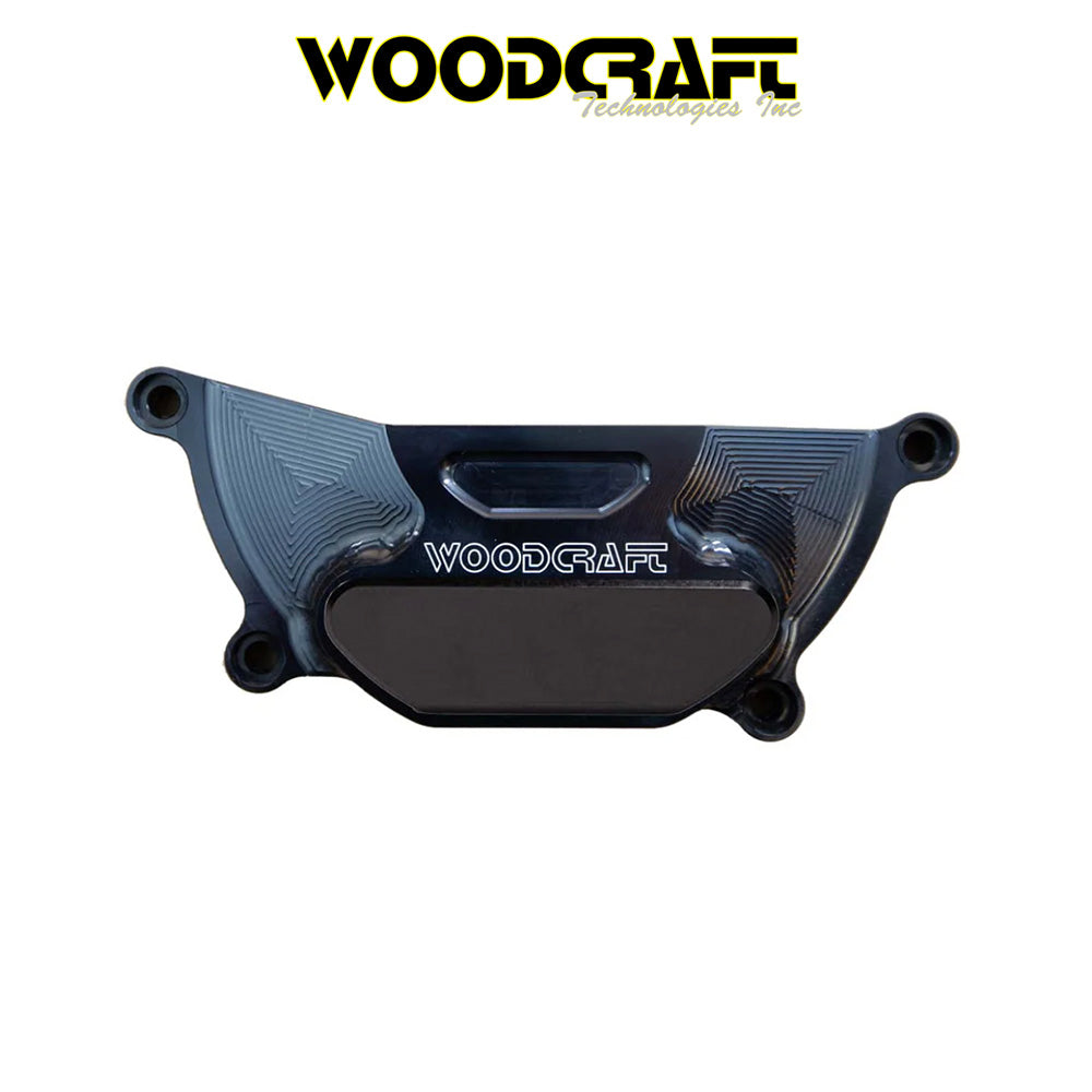 2007-2025年式 ホンダ ＣＢＲ６００ＲＲ用 ウッドクラフト製スキッドプレート付きステーターカバープロテクター　Woodcraft 60-0338LC Honda CBR600RR LHS Stator Cover Protector w/ Skid Plate (消費税、送料込み)