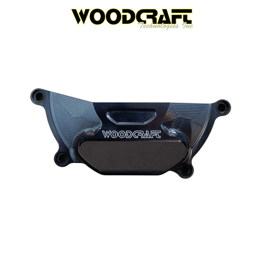 2007-2025年式 ホンダ ＣＢＲ６００ＲＲ用 ウッドクラフト製スキッドプレート付きステーターカバープロテクター　Woodcraft 60-0338LC Honda CBR600RR LHS Stator Cover Protector w/ Skid Plate (消費税、送料込み)