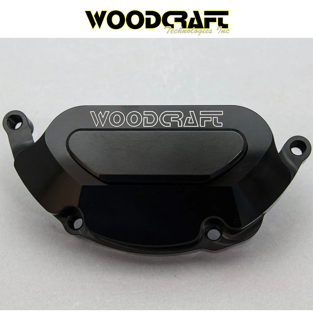 2006-2025年式 スズキ ＧＳＸ－Ｒ６００用 ウッドクラフト製スキッドプレート付きステーターカバープロテクター　Woodcraft 60-0247LIC Suzuki GSX-R600/750 LHS Stator Cover Protector w/ Skid Plate (消費税、送料込み)