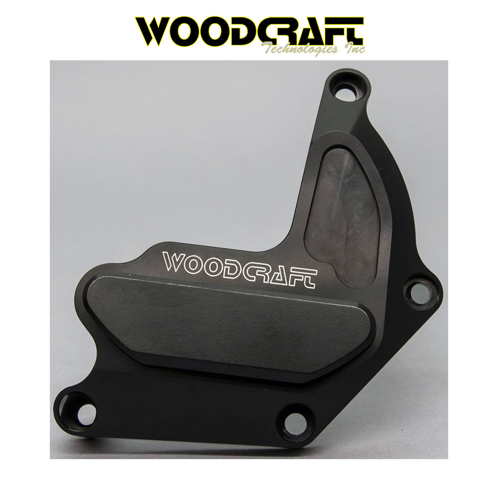 2006-2025年式 スズキ ＧＳＸ－Ｒ６００用 ウッドクラフト製スキッドプレート付きクラッチカバープロテクター　Woodcraft 60-0247RB Suzuki GSX-R600/750 RHS Clutch Cover Protector w/ Skid Plate (消費税、送料込み)