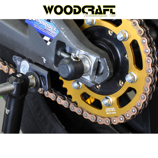 2016-2023年式 カワサキ Ｎｉｎｊａ ＺＸ－１０Ｒ用 ウッドクラフト製 リアアクスルスライダーキット　Woodcraft 45-0170R Kawasaki ZX10R , ZX6 Rear Axle Slider Kit (消費税、送料込み)