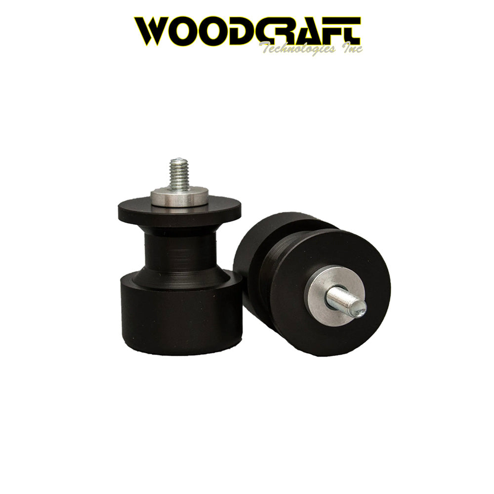 2021-2025年式 アプリリア RS660用 ウッドクラフト製６mmスイングアームプラスチックスプールスライダー　Woodcraft 6mm Swingarm Plastic Spool Sliders - Std (消費税、送料込み)