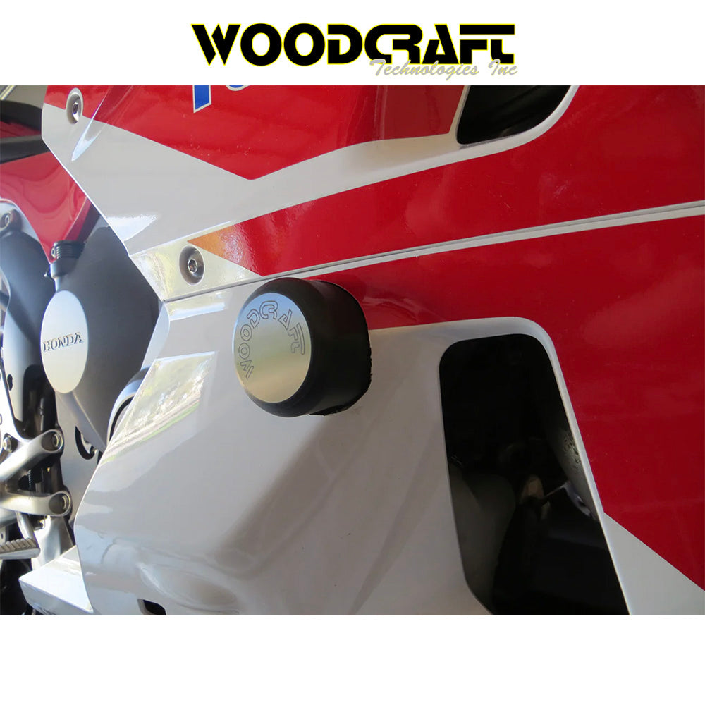 2007-2025年式 ホンダ ＣＢＲ６００ＲＲ用 ウッドクラフト製パック付きフレームスライダーキット　Woodcraft 50-0338 Honda CBR600RR Frame Slider Kit with pucks (消費税、送料込み)