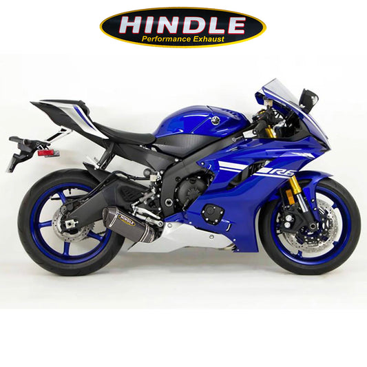 2006-2020年式 ヤマハＹＺＦ－Ｒ６用 ヒンドル製エボリューション スフルシステム(カーボン製マフラー、カーボンキャップ付き)　Hindle Evolution Full System Yamaha R6 2006-20 (消費税、送料込み)