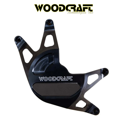 2021-2025年式 ヤマハ MT-09用 ウッドクラフト製スキッドプレート付きクラッチカバープロテクター　Woodcraft 60-0419RC Yamaha MT09, R9 RHS Clutch Cover Protector (消費税、送料込み)