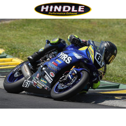2006-2020年式 ヤマハＹＺＦ－Ｒ６用 ヒンドル製エボリューション スフルシステム(チタン製マフラー、カーボンキャップ付き) Hindle Evolution Full System Yamaha R6 2006-20 (消費税、送料込み)