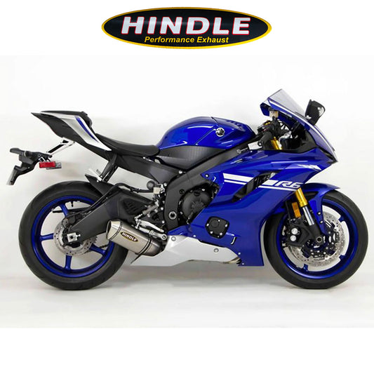 2006-2020年式 ヤマハＹＺＦ－Ｒ６用 ヒンドル製エボリューション スフルシステム(ステンレス製マフラー、ステンレスキャップ付き)　Hindle Evolution Full System Yamaha R6 2006-20 (消費税、送料込み)