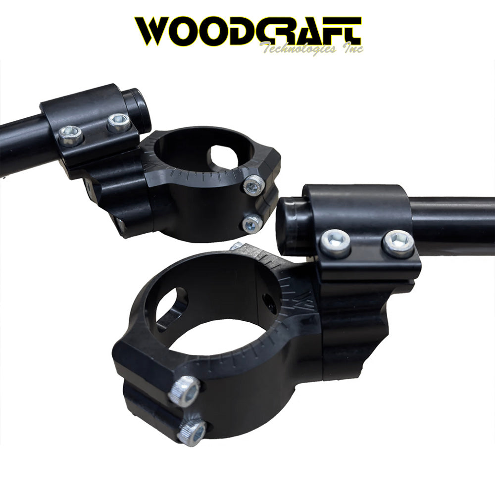 2025年式以降 ヤマハ YZF-R9用 ウッドクラフト製38mm(1.5インチ) ゼロオフセット ライザー 直径50mm クリップオン　Woodcraft 12-6350 Yamaha R9 1.5" Zero Offset Riser 50mm Clipons (消費税、送料込み)