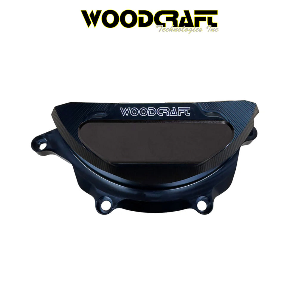 2025年式以降 ヤマハ YZF-R9用 ウッドクラフト製スキッドプレート付きステーターカバープロテクター　Woodcraft 60-0419LC Yamaha All FZ/MT09,FJ09,Tracer 900,XSR900,R9 LHS Stator Cover Protector w/Skid Plate (消費税、送料込み)