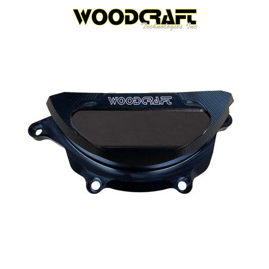 2025年式以降 ヤマハ YZF-R9用 ウッドクラフト製スキッドプレート付きステーターカバープロテクター　Woodcraft 60-0419LC Yamaha All FZ/MT09,FJ09,Tracer 900,XSR900,R9 LHS Stator Cover Protector w/Skid Plate (消費税、送料込み)