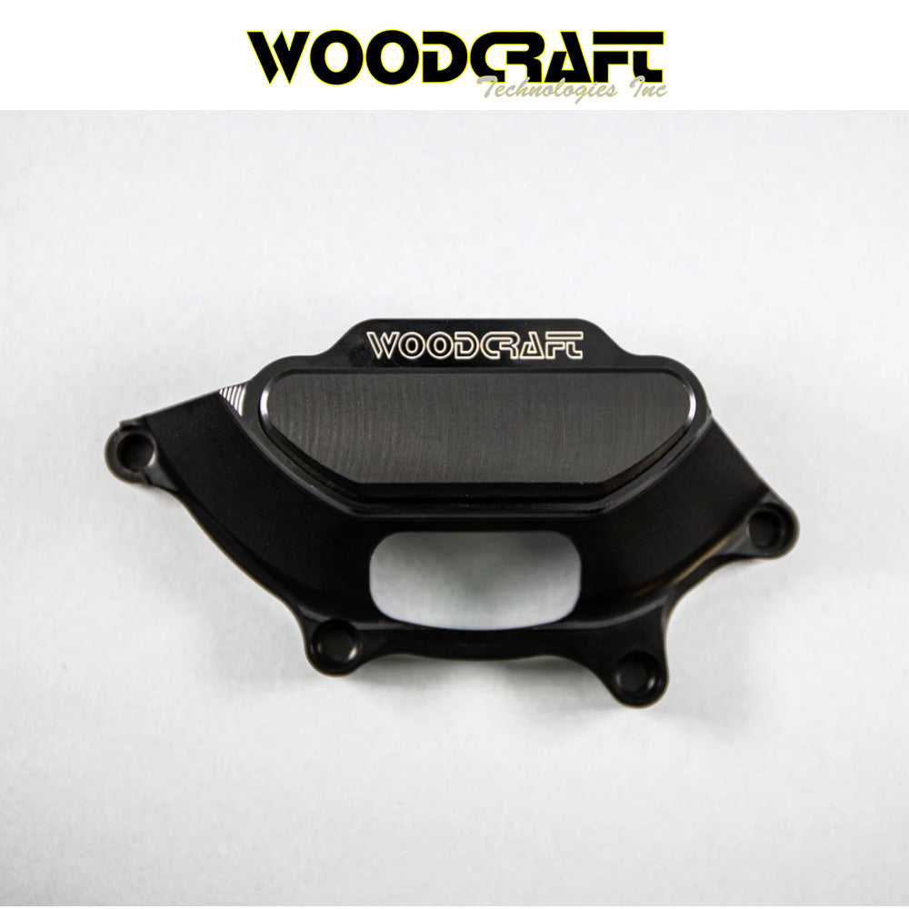 2019-2025年式 ＢＭＷ Ｓ１０００ＸＲ用 ウッドクラフト製スキッドプレート付きステーターカバープロテクター　Woodcraft 60-0758LC BMW S1000XR Stator Cover Protector w/ Skid Plate (消費税、送料込み)