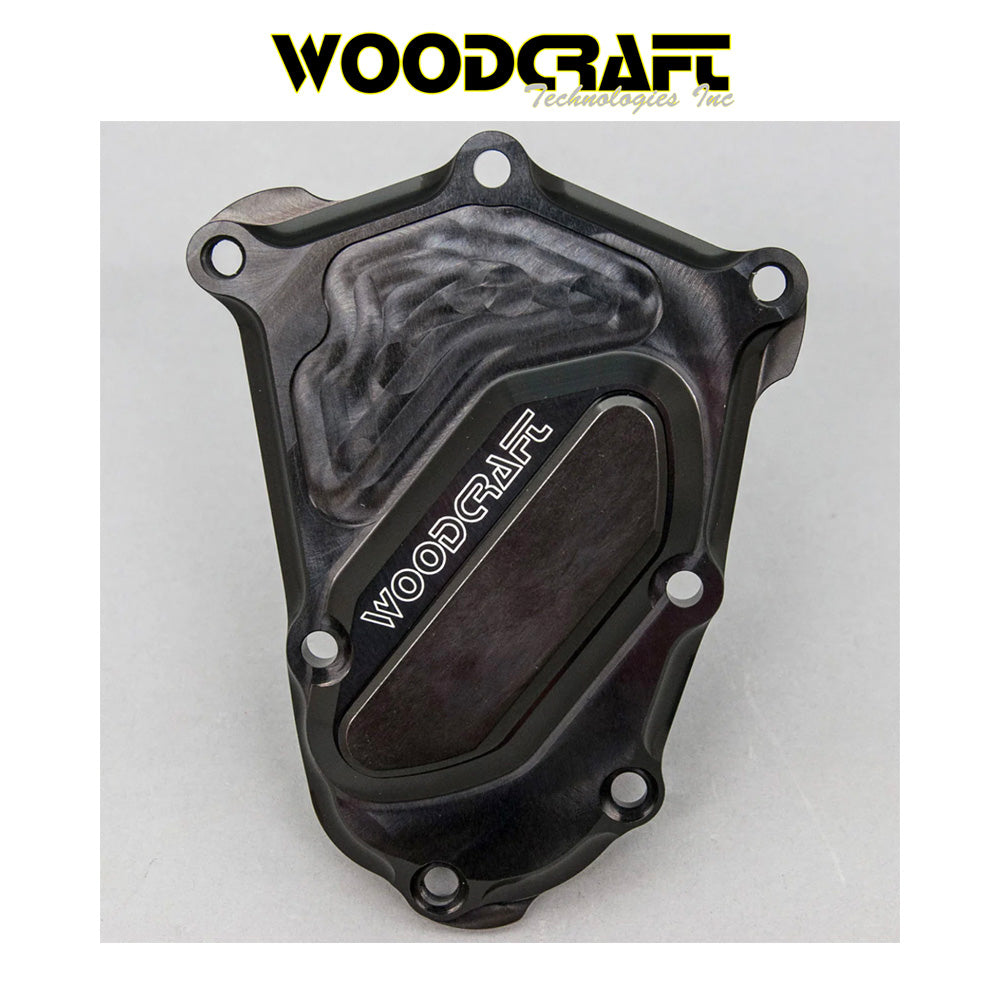 2015-2019年式 ＢＭＷ Ｓ１０００ＸＲ用 ウッドクラフト製スキッドパッド付きクランクシャフトカバー　Woodcraft 60-0750RB 2009-19 BMW S1000RR/S1000R/S1000XR RHS Crankshaft Cover w/ Skid Pad (消費税、送料込み)