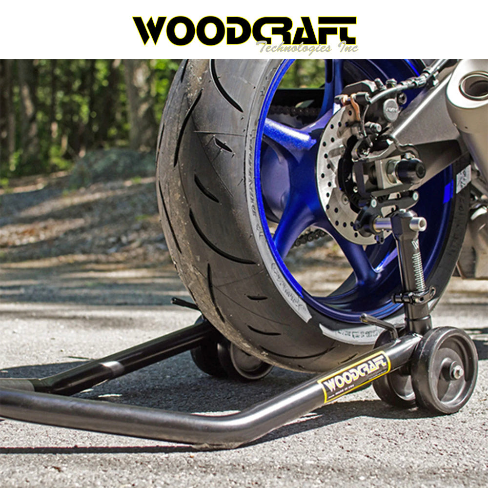 ウッドクラフト製 調整可能なリアスーパーバイクスタンド(スタンダードサイズ)　Woodcraft Adjustable Rear Superbike Stand Standard (消費税、送料込み)