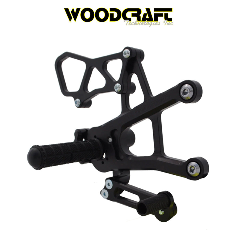 2015-2025年式 ヤマハ ＹＺＦ－Ｒ１用 ウッドクラフト製 リアセット　Woodcraft 05-0454B Yamaha R1 Complete Rearset (消費税、送料込み)