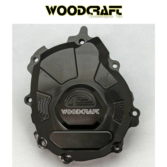 2015-2025年式 ヤマハ ＹＺＦ－Ｒ１用 ウッドクラフト製 スキッドパッド付きステーターカバー　Woodcraft 60-0454LB Yamaha R1 LHS Stator Cover w/ Skid Pad (消費税、送料込み)