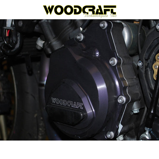 2006-2025年式 ヤマハＹＺＦ－Ｒ６用 ウッドクラフト製スキッドパッド付きステーターカバー　Woodcraft 60-0449LB Yamaha R6 LHS Stator Cover w/ Skid Pad (消費税、送料込み)