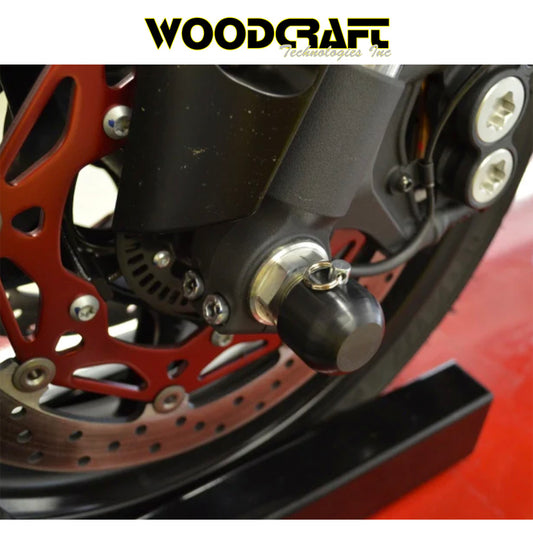 2017-2020年式 ヤマハ ＹＺＦ－Ｒ６用 ウッドクラフト製 フロントアクスルスライダー　Woodcraft 45-0455F Yamaha R6,R9,R1 and MT10 Front Axle Sliders (消費税、送料込み)