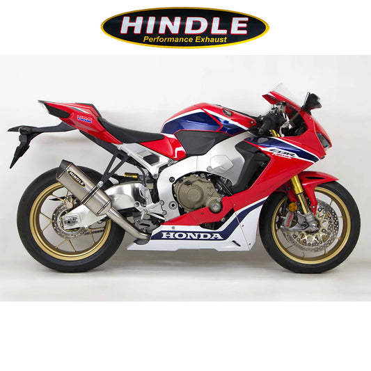 ２０１７年から２０２５年式モデル ホンダ ＣＢＲ１０００ＲＲ用 ヒンドル製 エボリューションフルシステム (チタン製マフラー、カーボンキャップ付き)　Hindle Evolution Full System Honda CBR1000RR 2017-21 (消費税、送料込み)