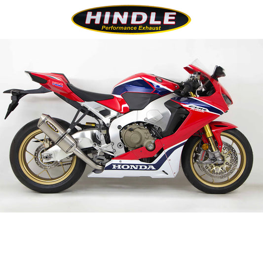 ２０１７年から２０２５年式モデル ホンダ ＣＢＲ１０００ＲＲ用 ヒンドル製 エボリューションフルシステム (ステンレスマフラー、ステンレスキャップ付き)　Hindle Evolution Full System Honda CBR1000RR 2017-21 (消費税、送料込み)