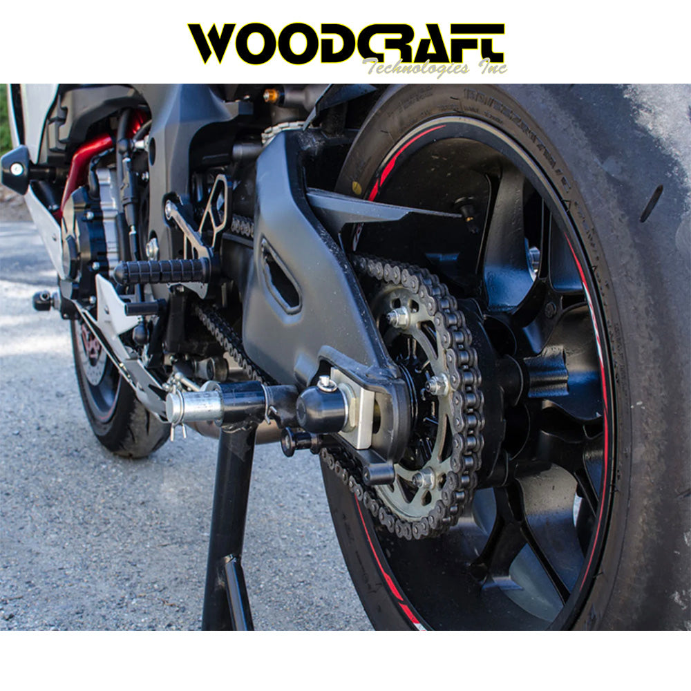 2009-2022年式 ＢＭＷＳ１０００ＲＲ用 ウッドクラフト製 リアアクスルスライダー　Woodcraft 45-0454R Yamaha R1, BMWS1000RR,S1000R Rear Axle Sliders (消費税、送料込み)