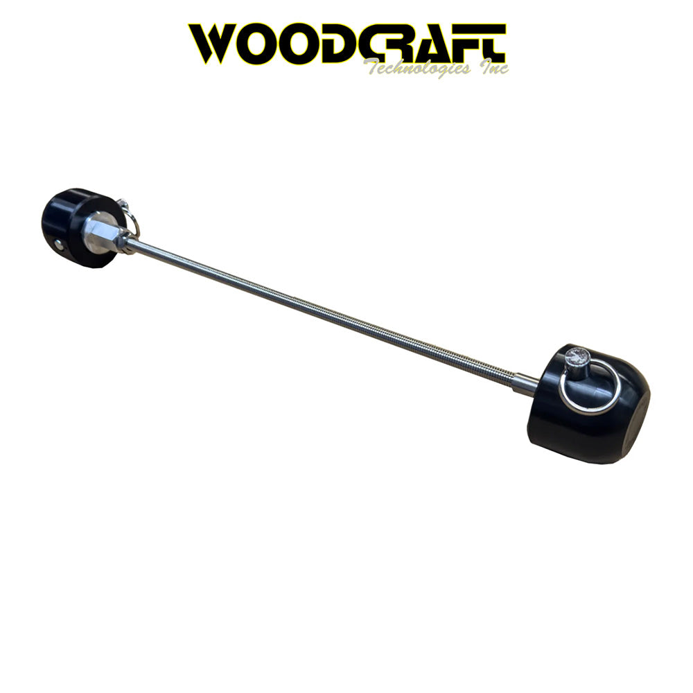 2023-2025年式 カワサキ Ｎｉｎｊａ ＺＸ－４ＲＲ用 ウッドクラフト製フロントアクスルスライダー左右セット　Woodcraft 45-0137F Kawasaki ZX4-RR Front Axle Sliders (消費税、送料込み)