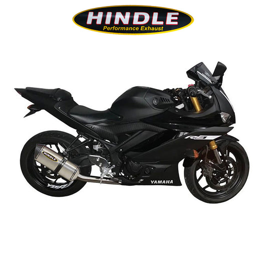 2015-2024年式 ヤマハＹＺＦ－Ｒ３用 ヒンドル製エボリューション フルシステム(チタン製マフラー、カーボンキャップ付き)　Hindle Evolution Full System Yamaha R3 2015-21 (消費税、送料込み)