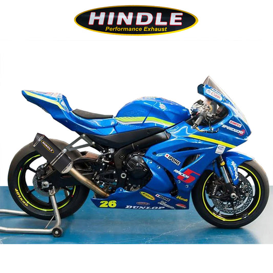 2017-2025年式 スズキ ＧＳＸ－Ｒ１０００Ｒ用 ヒンドル製 エボリューション フルシステム(カーボン製マフラー、カーボンキャップ付き)　Hindle Evolution Full System Suzuki GSXR1000 2017-21 (消費税、送料込み)