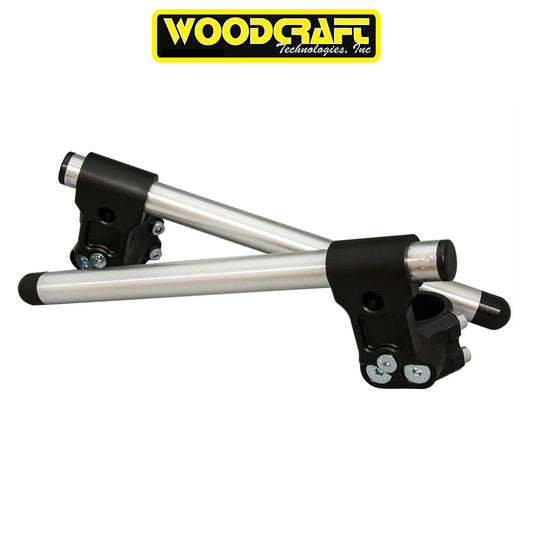 カワサキ Ｎｉｎｊａ ４００用 ウッドクラフト製 ライザー クリップオン(シルバー) 長さ30.48cm　Woodcraft Riser Clipon for Kawasaki Ninja 400,500 41mm (消費税、送料込み)