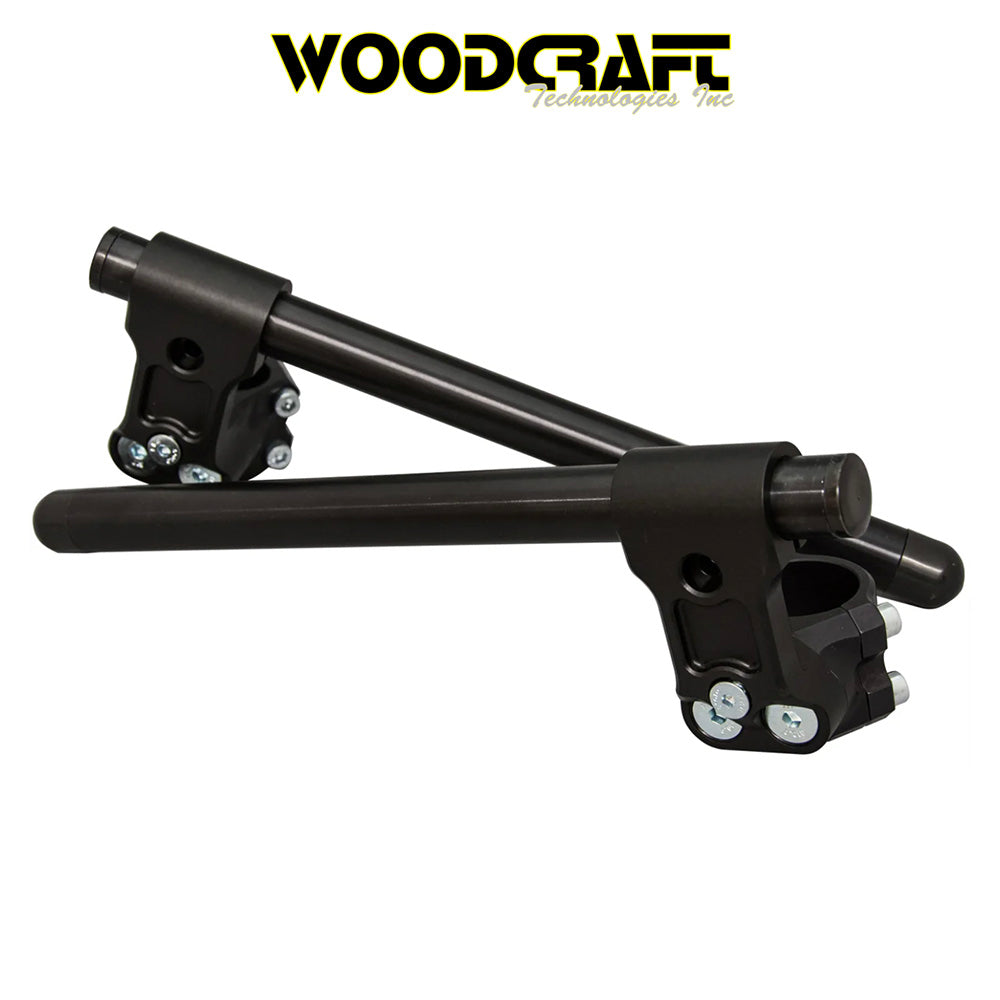 カワサキ Ｎｉｎｊａ ４００用 ウッドクラフト製 ライザー クリップオン(ブラック) 長さ30.48cm　Woodcraft Riser Clipon for Kawasaki Ninja 400,500 41mm (消費税、送料込み)