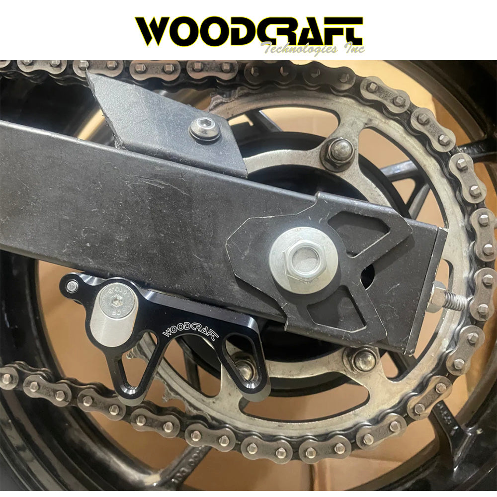 2018-2023年式 カワサキ Ｎｉｎｊａ ４００用 ウッドクラフト製 スーパーバイクリフター（8mmスライダーパック付き）　Woodcraft 27-5385B Superbike Lifters w/8mm Slider Pucks - 2018-23 Kawasaki Ninja400, 2019-23 Z400, Ninja500 (消費税、送料込み)