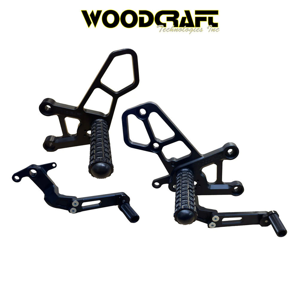 2025年式以降 ヤマハ YZF-R9用 ウッドクラフト製リアセット (スタンダード/GP シフト)　Woodcraft 05-0459B Yamaha R9 Rearset - STD/GP Shift (消費税、送料込み)