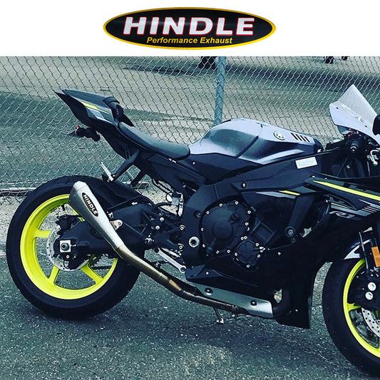 2015-2025年式 ヤマハ ＹＺＦ－Ｒ１用 ヒンドル製 エボリューション メガフォン３/４システム(ステンレスマフラー、ステンレスキャップ付き)　Hindle Hindle Evolution Megaphone 3/4 System Yamaha R1 2015-22 (消費税、送料込み)