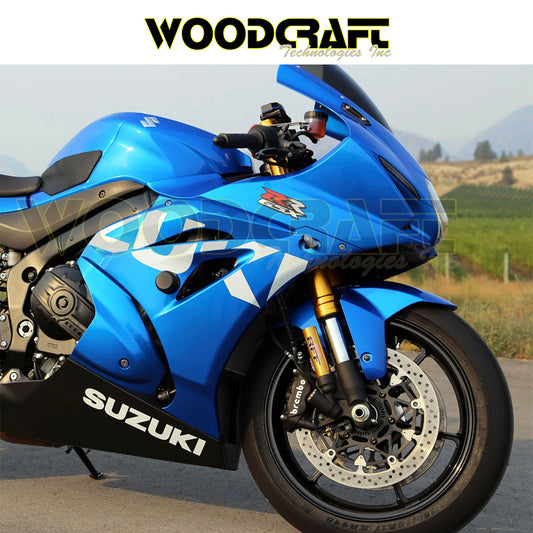 2017-2025年式 スズキ ＧＳＸ－Ｒ１０００Ｒ用 ウッドクラフト製 パック付きフレームスライダーキット　Woodcraft 50-0252 Suzuki GSX-R1000 Frame Slider Kit with pucks (消費税、送料込み)