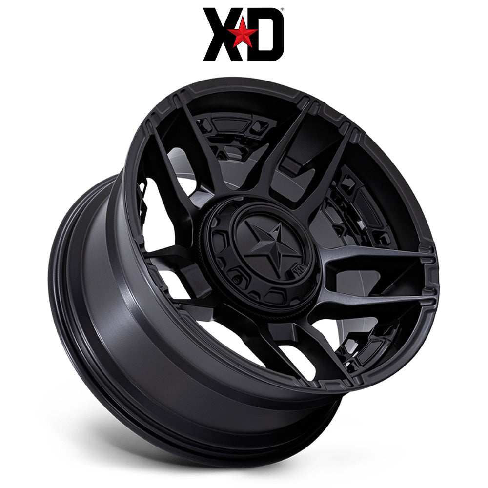 トヨタ ランドクルーザー用 XD スラッシュ 20x9J ET 20 フロント、リア マットブラック ホイール４本セット　XD SLASH 20X9 6X135/5.5 106 +20 M-BLK (消費税、送料込み)
