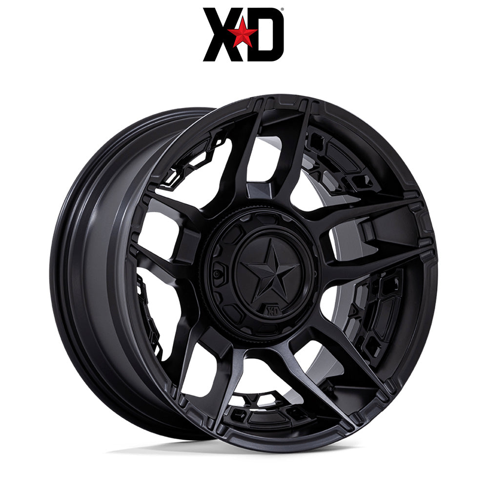 トヨタ ランドクルーザー用 XD スラッシュ 20x9J ET 20 フロント、リア マットブラック ホイール４本セット　XD SLASH 20X9 6X135/5.5 106 +20 M-BLK (消費税、送料込み)