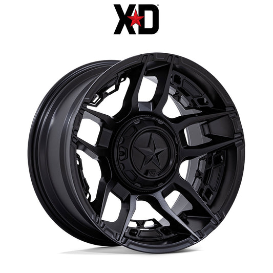 トヨタ ランドクルーザー用 XD スラッシュ 20x9J ET 20 フロント、リア マットブラック ホイール４本セット　XD SLASH 20X9 6X135/5.5 106 +20 M-BLK (消費税、送料込み)