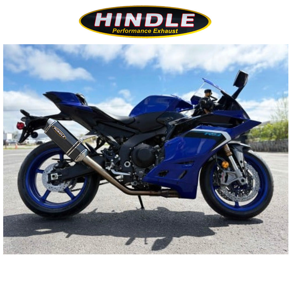 2025年式以降 ヤマハ YZF-R9用 ヒンドル製エボリューション ハイマウント フルシステム(カーボン製マフラー、カーボンキャップ付き) Hindle Yamaha R9 Hindle Evolution High Mount Full System (消費税、送料込み)
