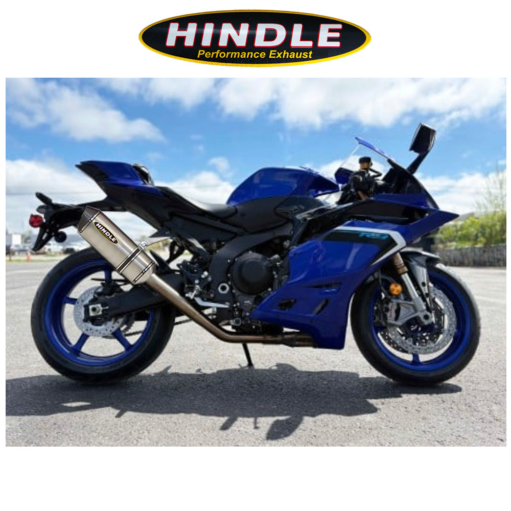 2025年式以降 ヤマハ YZF-R9用 ヒンドル製エボリューション ハイマウント フルシステム(チタン製マフラー、カーボンキャップ付き) Hindle Yamaha R9 Hindle Evolution High Mount Full System (消費税、送料込み)